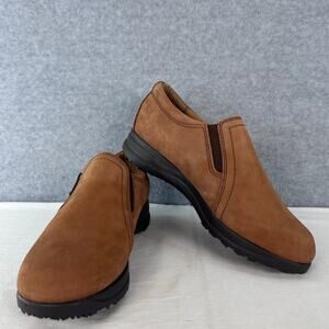 Naturalizer Women's sz 9W Channing Loafer Leather Zip Up Clog Walking Comfort